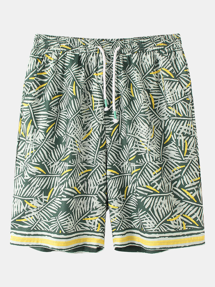 Tropical Leaves Print Loungewear