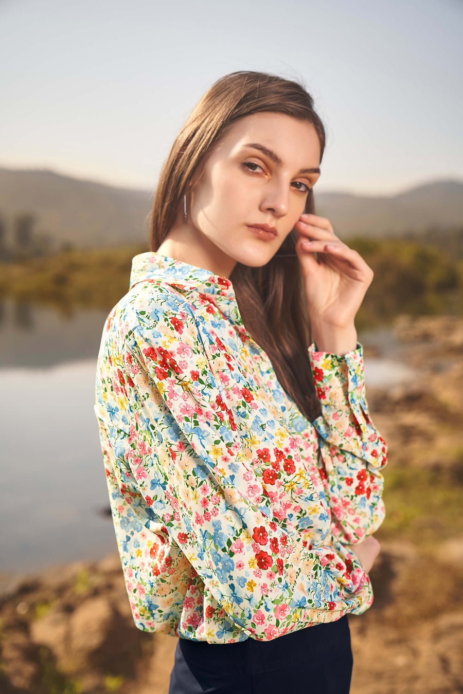 Flower blooming Design Printed Shirt