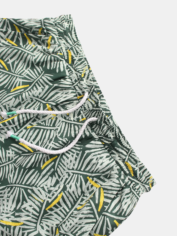 Tropical Leaves Print Loungewear