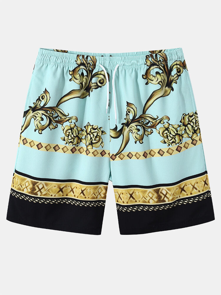 Luxury Baroque Print Loungewear