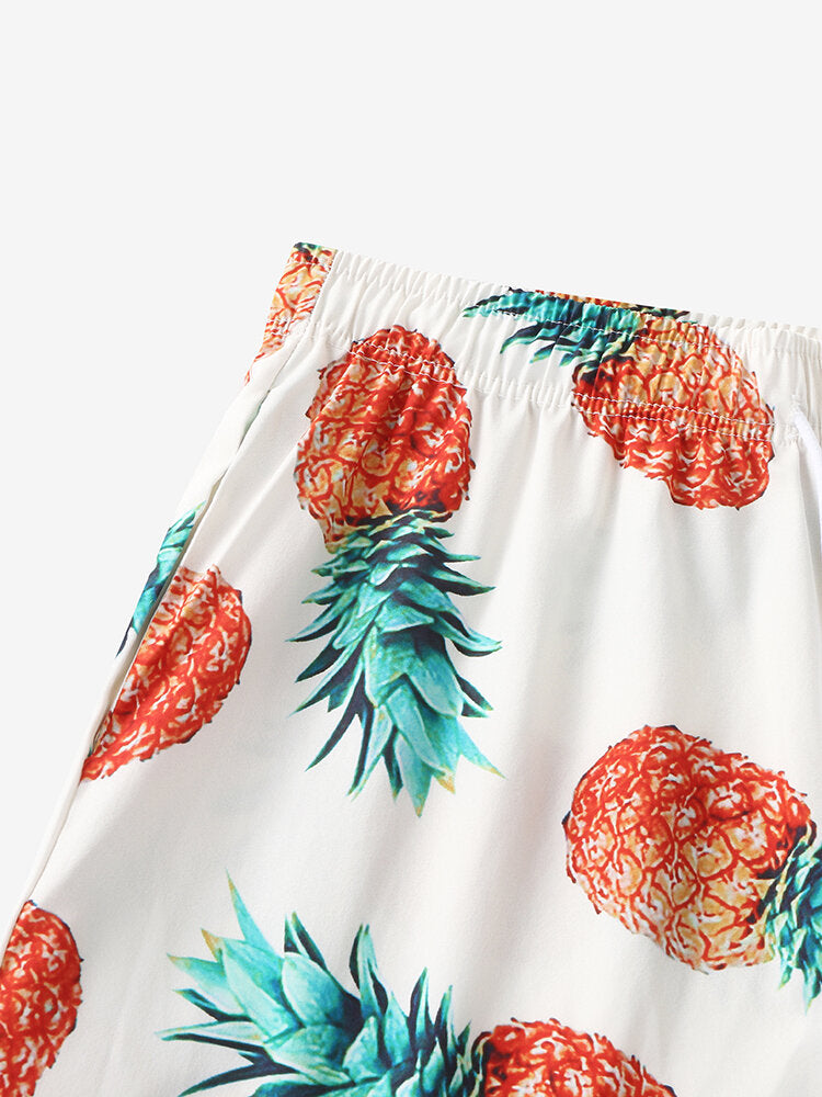 Pineapple Pattern Print Loungewear